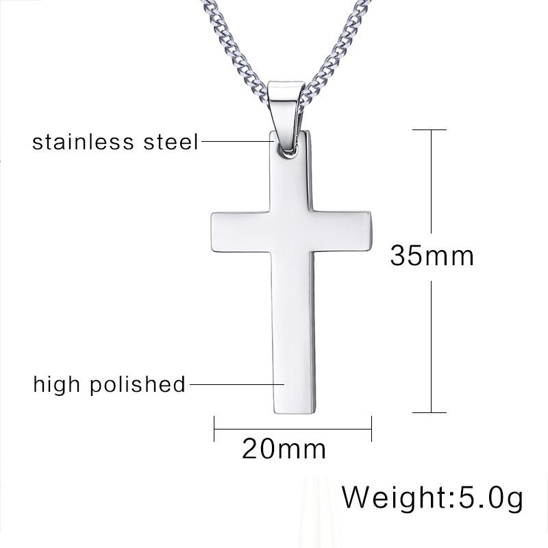 Classic Mens Cross Pendant