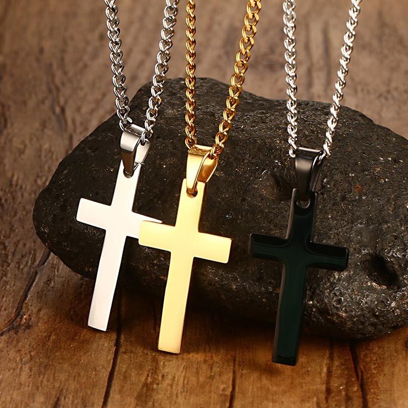 Classic Mens Cross Pendant