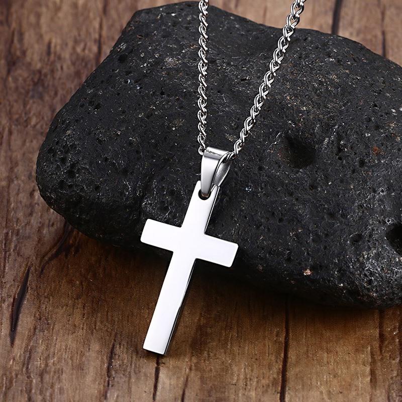 Classic Mens Cross Pendant