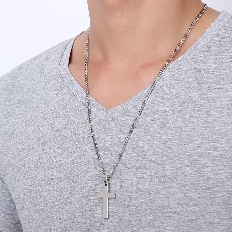 Classic Mens Cross Pendant